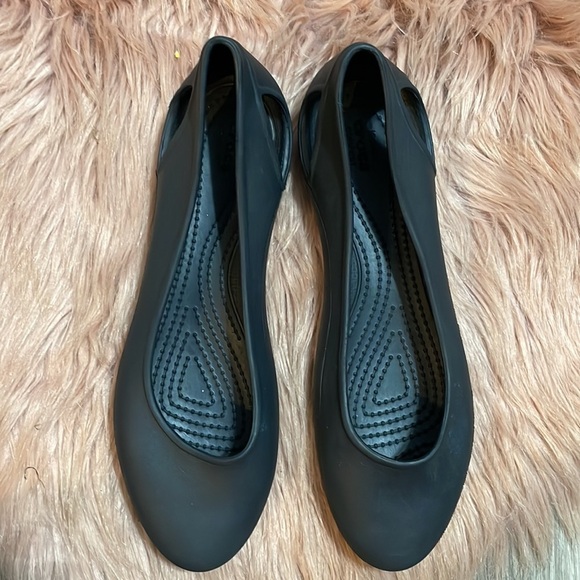 Crocs Iconic Sloane Black Flats Size 7 - Picture 2 of 8